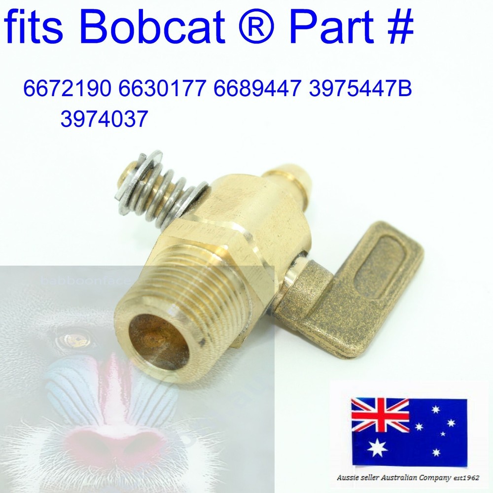 Drain Cock Valve Tap fits Bobcat 6672190 6630177 E35Z E35i E37 E42 E45 E50 E55