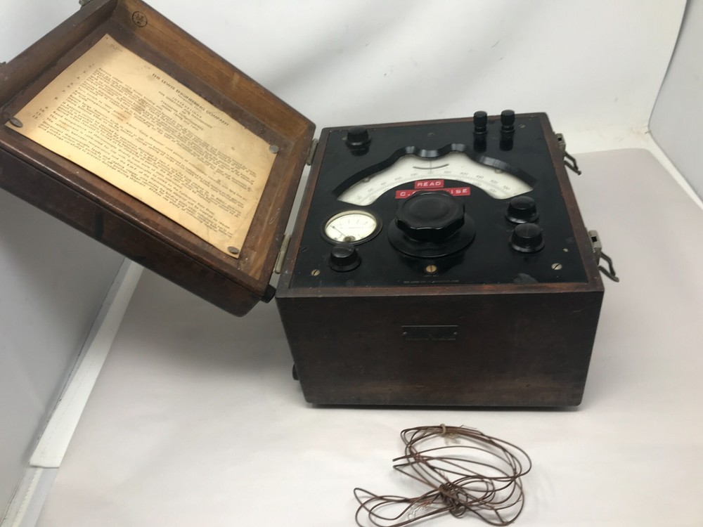 Antique Pyrometer LEWIS ENGINEERING CO. Model 14PO w/instructions, box ~ WORKS!