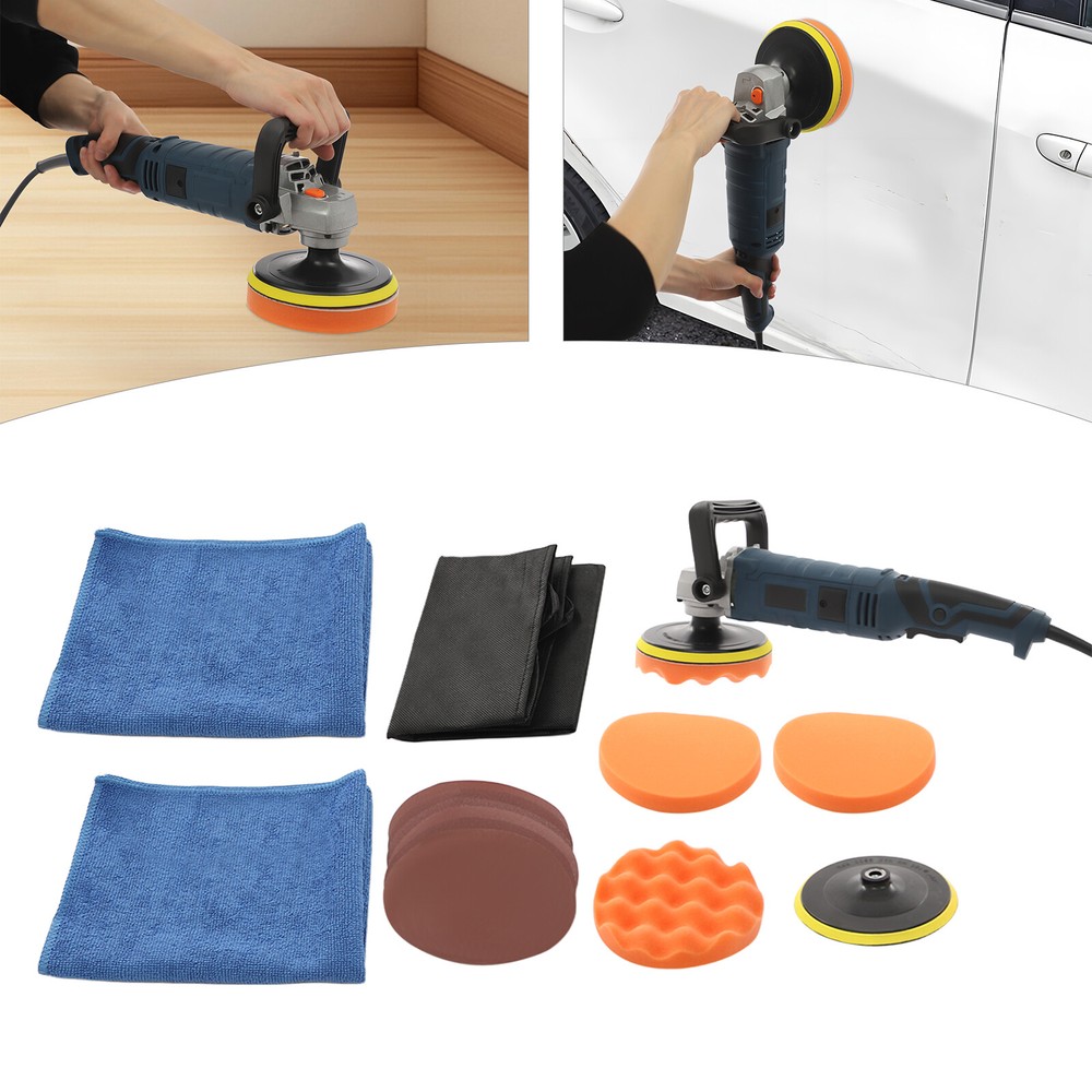 Car Polishing Machine Set with 7 Variable Speeds, Household Polishing Machine