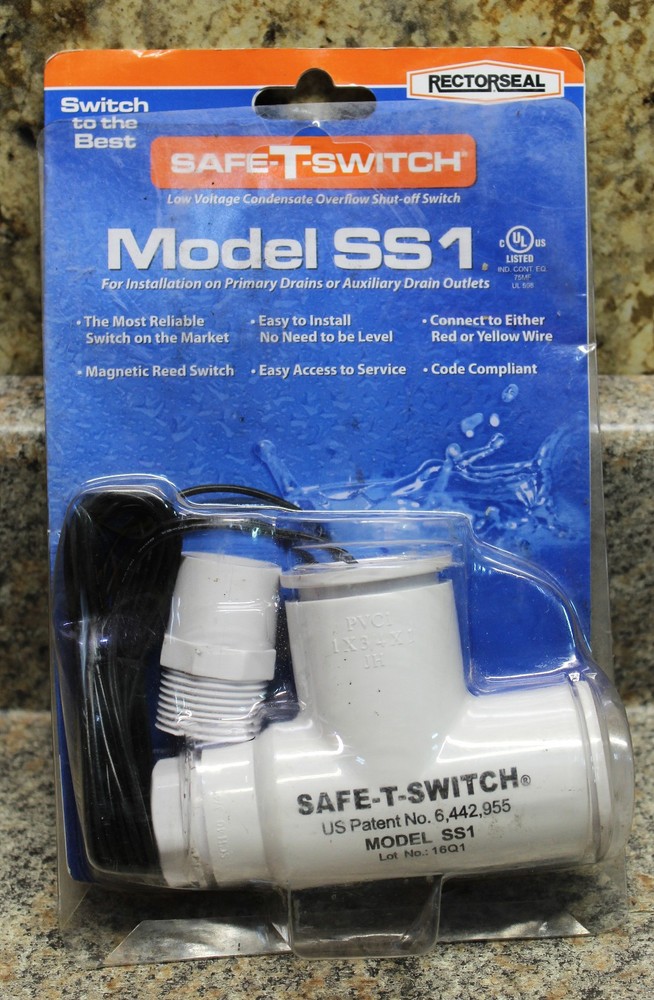 Safe-T-Switch Low Voltage Condensate Overflow Shut-Off Switch (SS1)