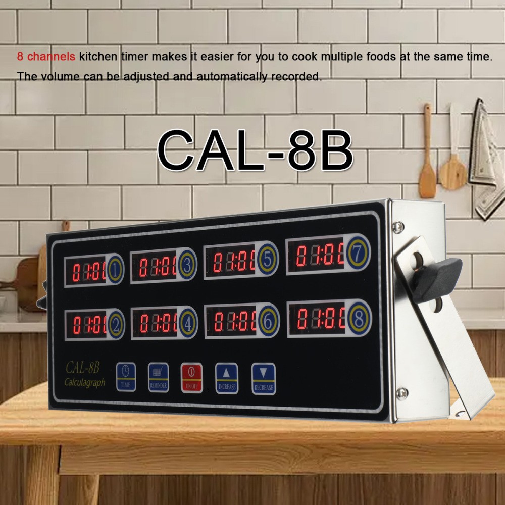 Commercial Kitchen Timers Digital Kitchen Timer 8 Channel for Cooking Timer