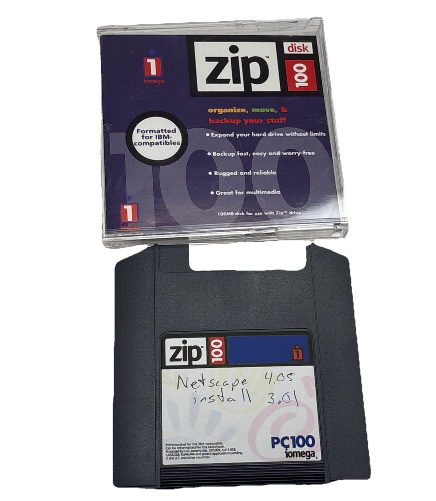 IOMEGA ZIP DRIVE DISK 100 MB