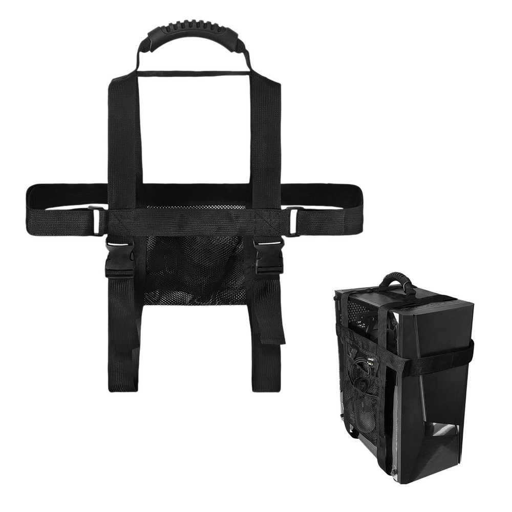 PC Tower Carrying Strap Universal Portable Sturdy Adjustable Desktop Computer