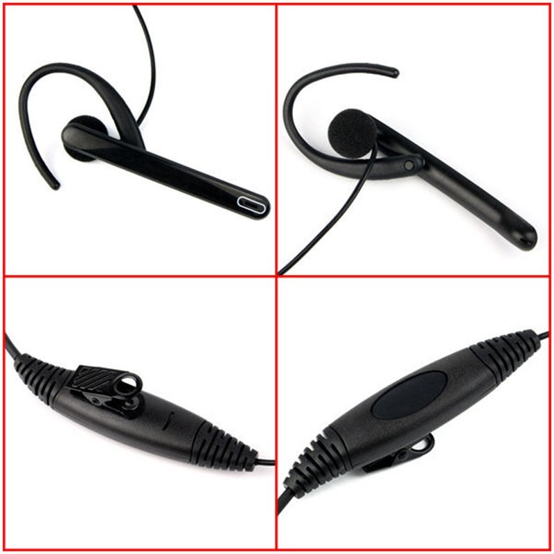 Practical Mic Headset For KPG KPG27D KPG29D 2-Pin Bar Communication