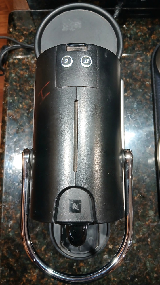 Nespresso Type D60 (Pixie) Coffee Espresso Machine Maker Brushed Aluminum