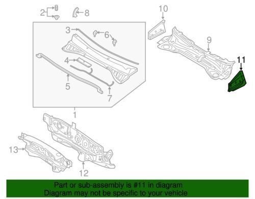 Genuine Kia Panel Extension 66718 C5001