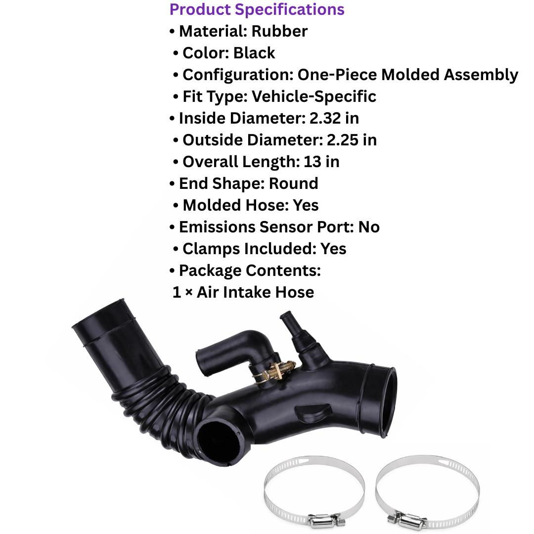 Engine Air Intake Hose for Toyota Camry 1997–2000 Solara 1999-2000 17881-03121