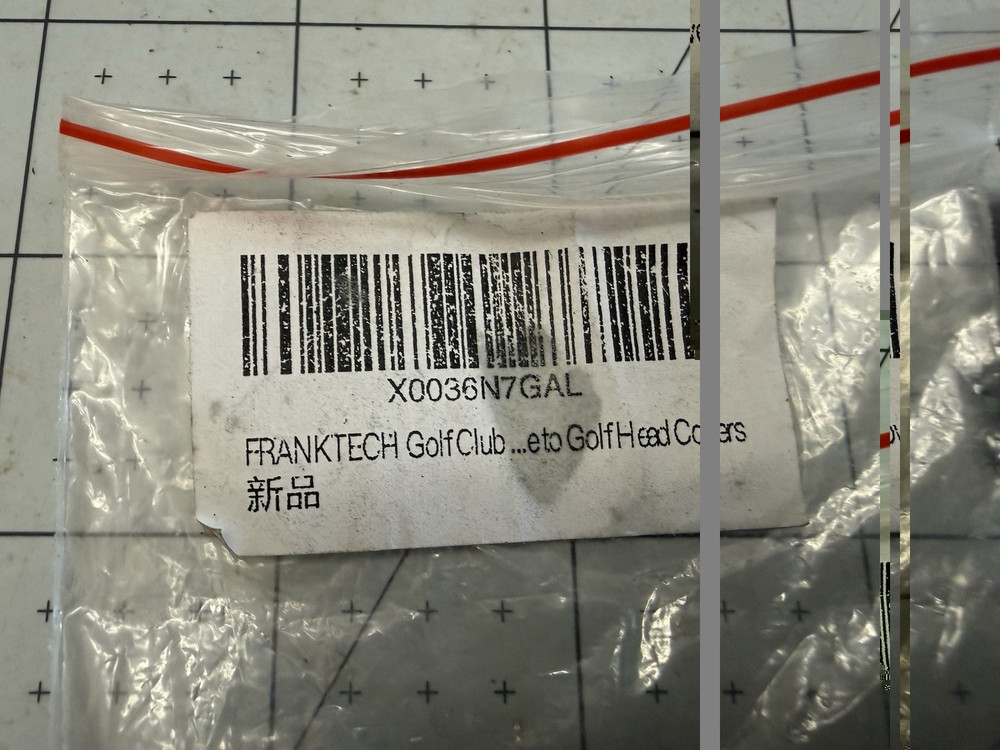 FRANKTECH Golf Head NUMBERS 9 COVER LETTER AND NUMBER