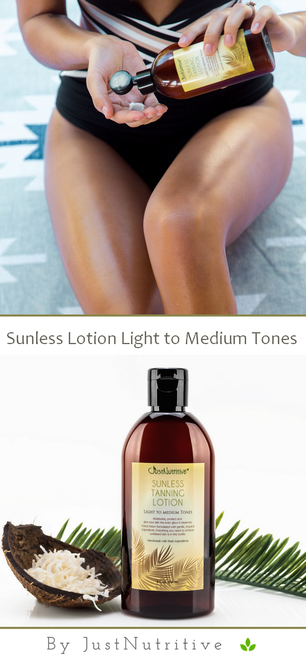 Sunless Tanning Lotion - Light to Medium tones