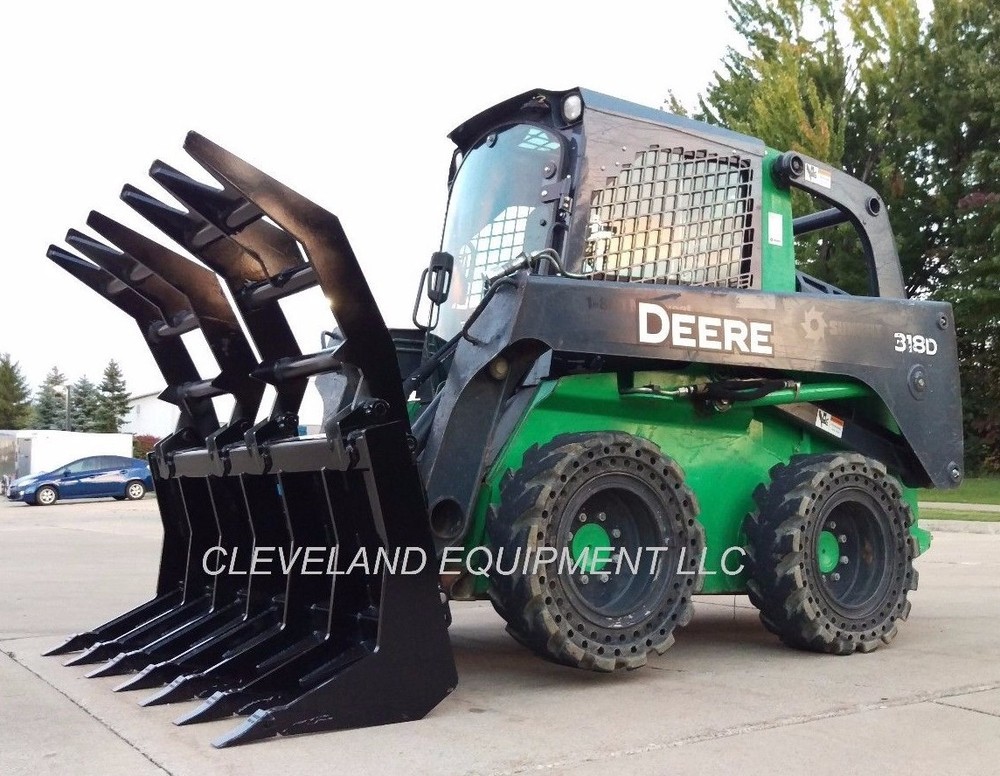 84" SEVERE-DUTY ROOT GRAPPLE RAKE ATTACHMENT Caterpillar Skid-Steer Loader 7'