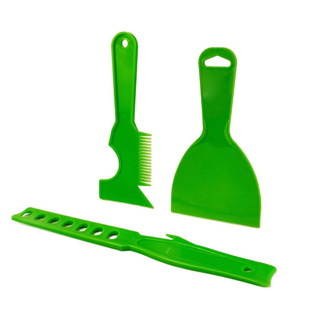 Scraper Tool Set for Paint Mixing with Brush Comb and Ergonomic Design