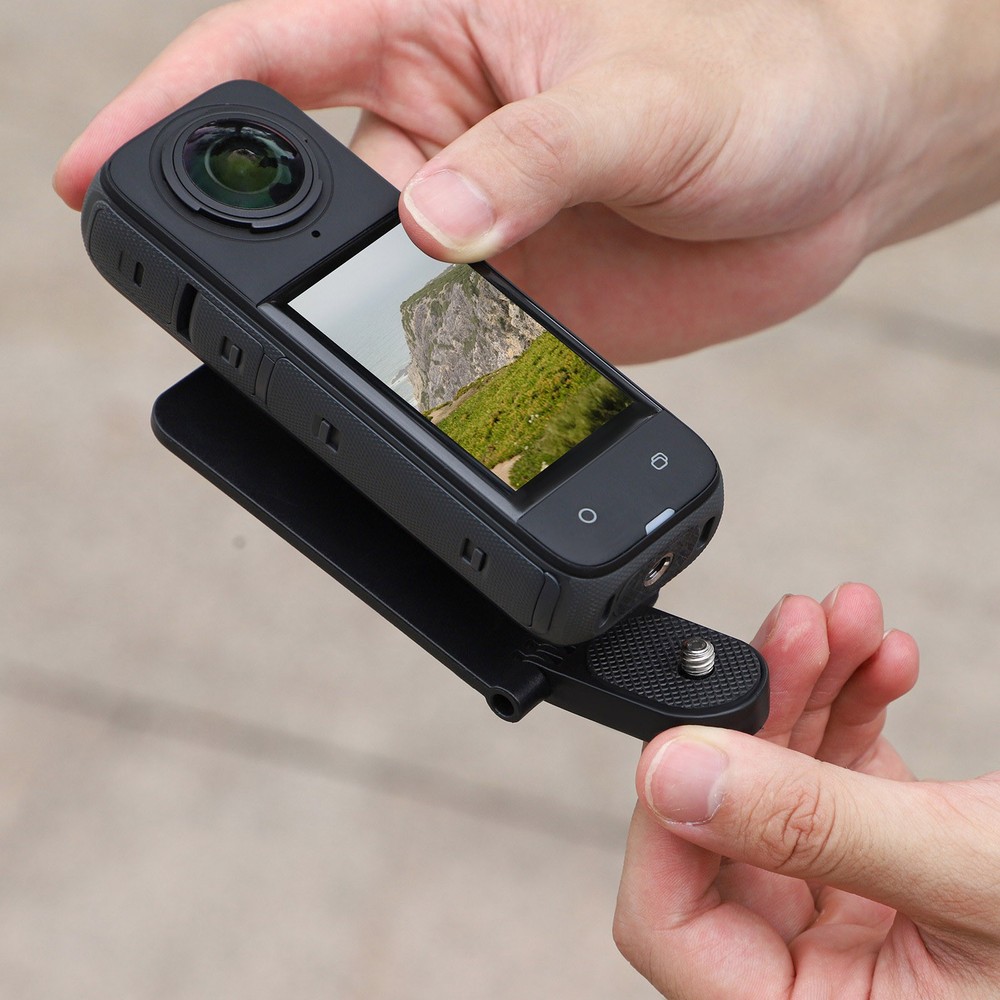 Black Angle Adjustable Magnetic Mount Base Bracket For Insta360 X4 Camera