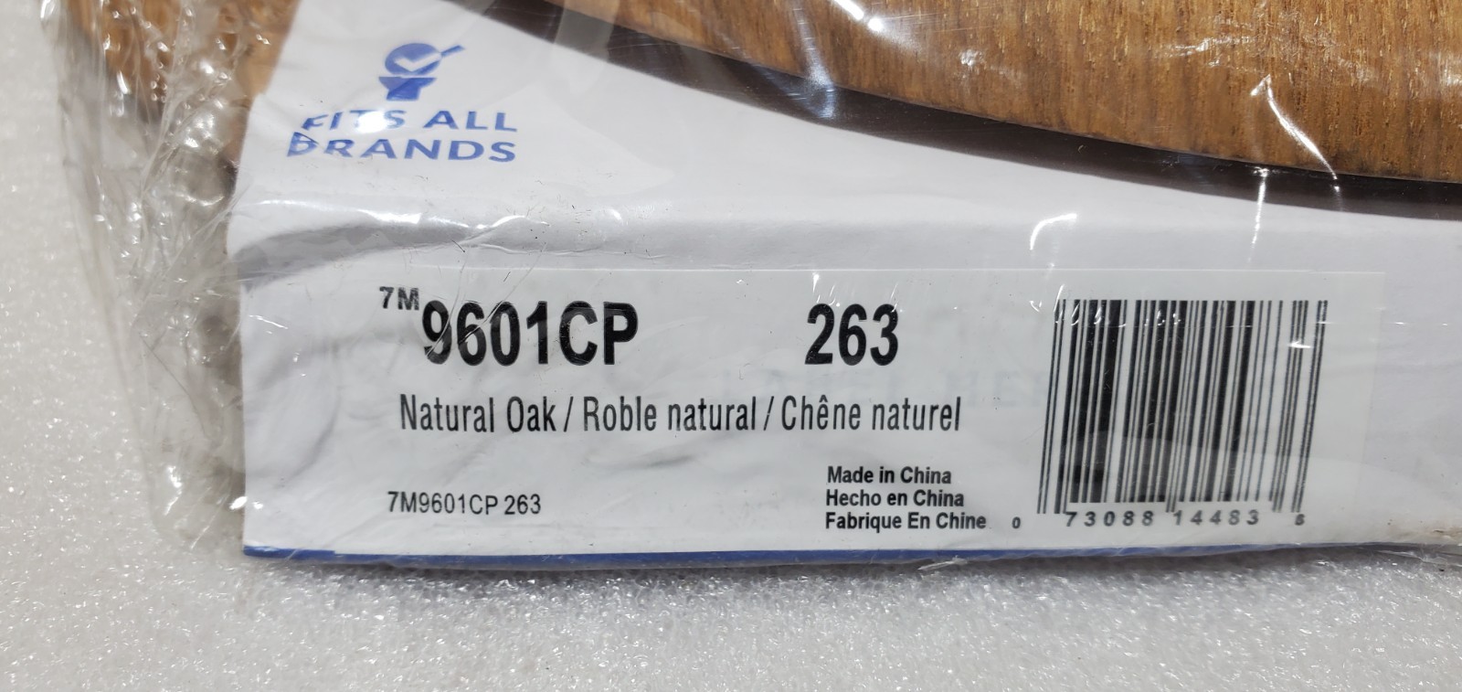 NEW Mayfair Natural Reflections Round Toilet Seat Natural Oak Wood Veneer Finish