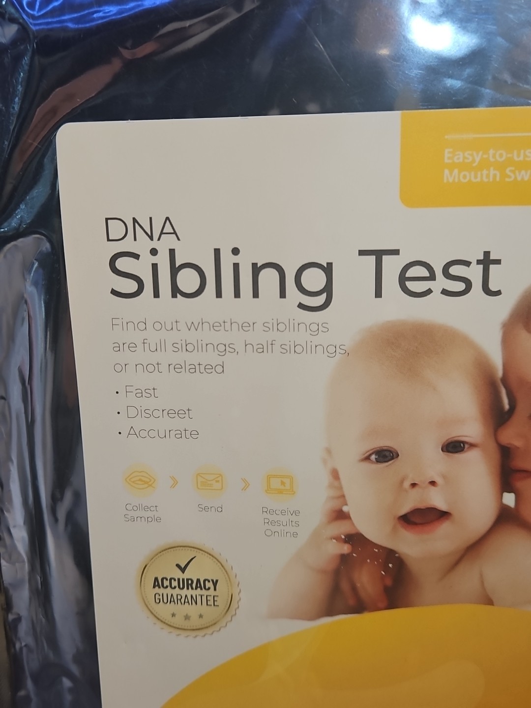 Genetrace DNA Sibling Test - at-Home Collection Kit for Full & Half Siblings