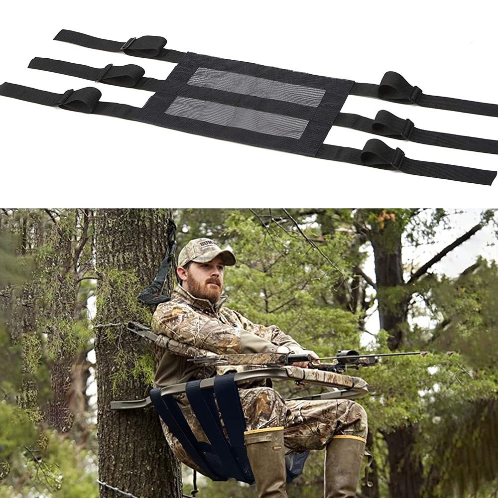 2PCS Universal Fitting Tree Stand Seat Replacement,Ladder Stand Seat Adjustable