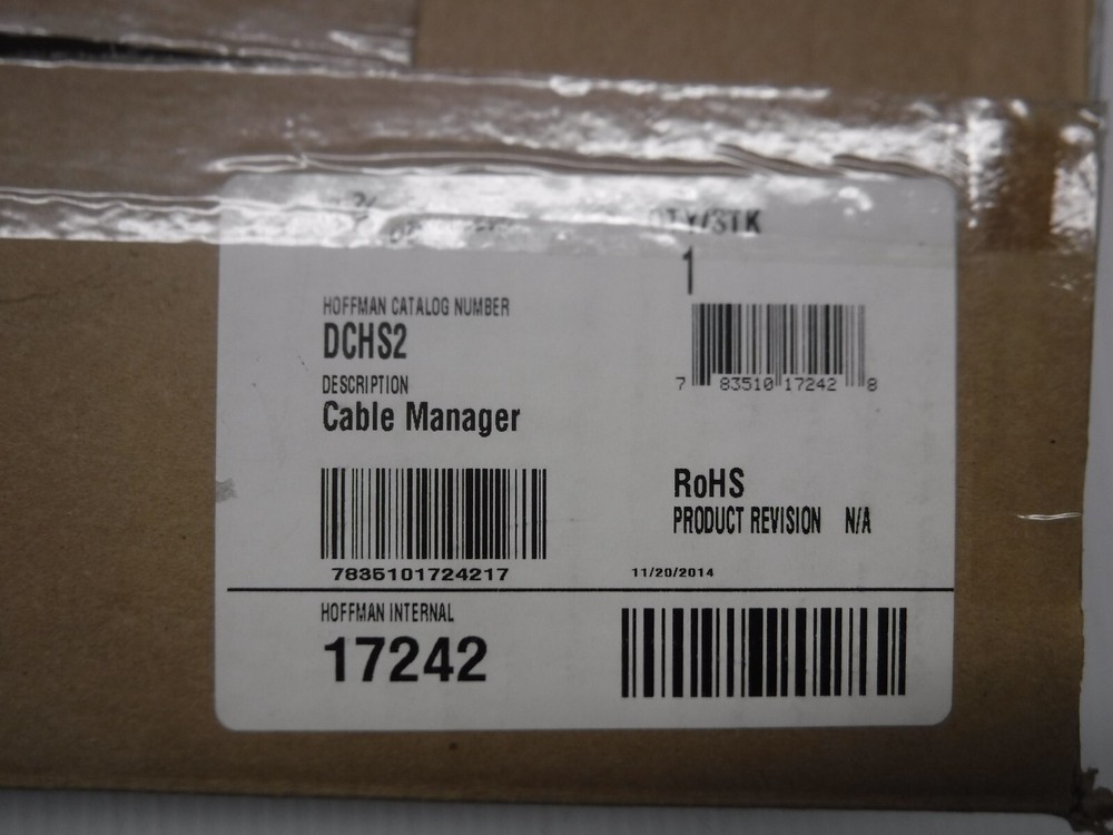 Hoffman DCHS2 Horizontal Cable Manager ** Screws Not Included **