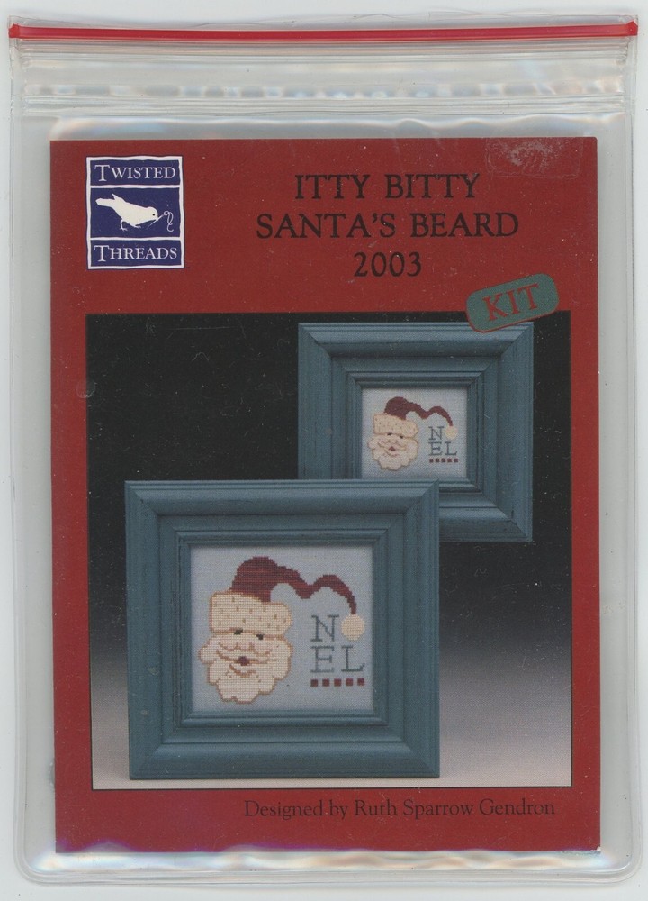 Twisted Threads Itty Bitty Santa's Beard 2003 Counted Cross Stitch KIT