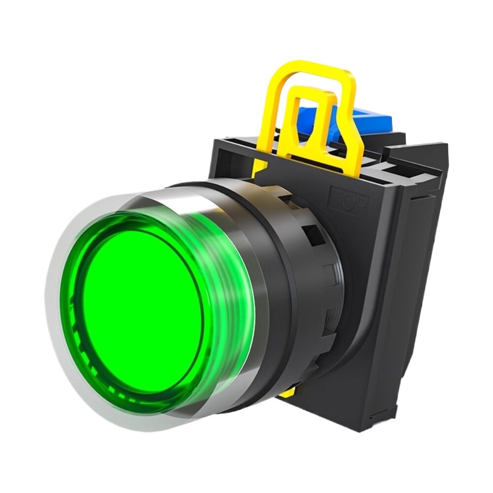1PC with light button switch 24V indicator light self-locking 12V self resetting