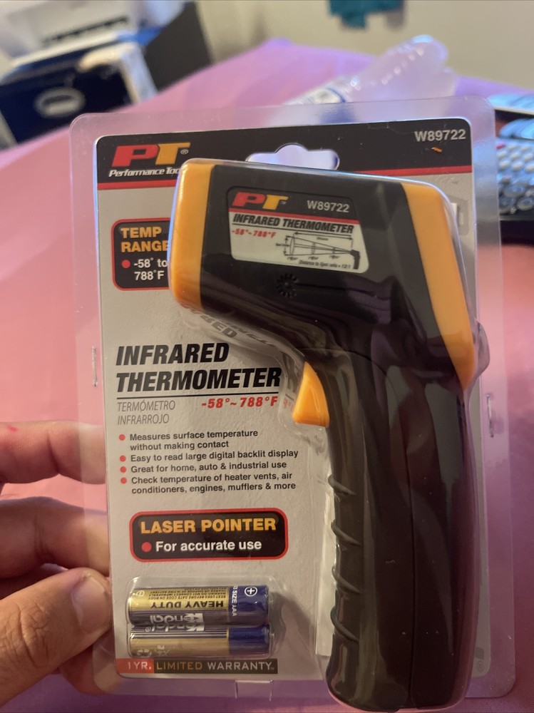 Infrared thermometer. Batteries Included