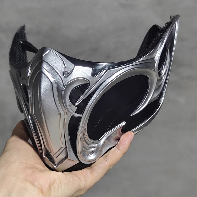 Mortal Kombat SUB-ZERO Mask CLASSIC SUB-ZERO FRP Half Face Mask Cosplay Props