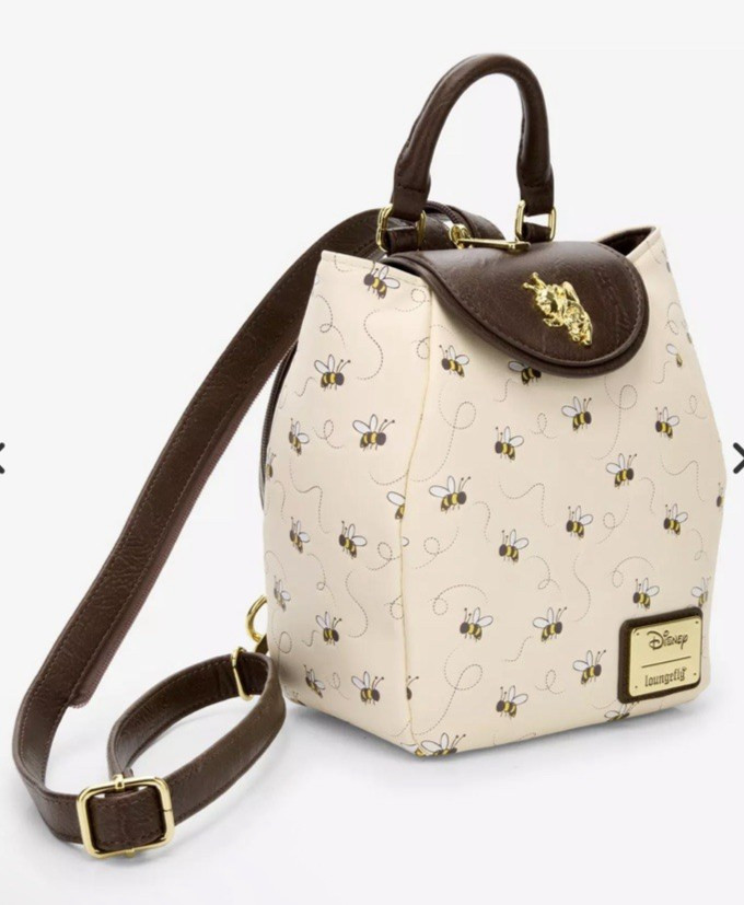 Winnie the Pooh All Over Print Micro Mini Backpack Honey Bees Loungefly NWT