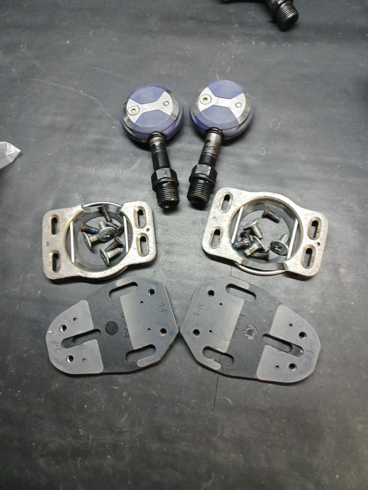 Speedplay X5 Pedals CroMoly Spindle Cleats & Hardware Clipless Vintage Zero Frog