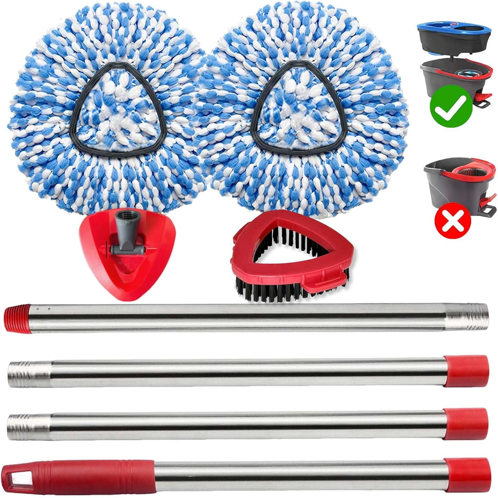 Spin Mop Replace Heads for O Cedar Rinse Clean 2 Tank System, Spin Mop Replaceme