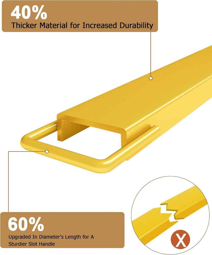 Forklift Extensions 84 inch Fork Extensions 4.5 in Width Pallet Fork Extensions