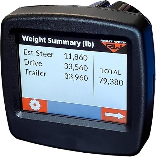 Right Weigh 202-DDG-02 Bluetooth-Enabled Interior Digital Axle Load Scale