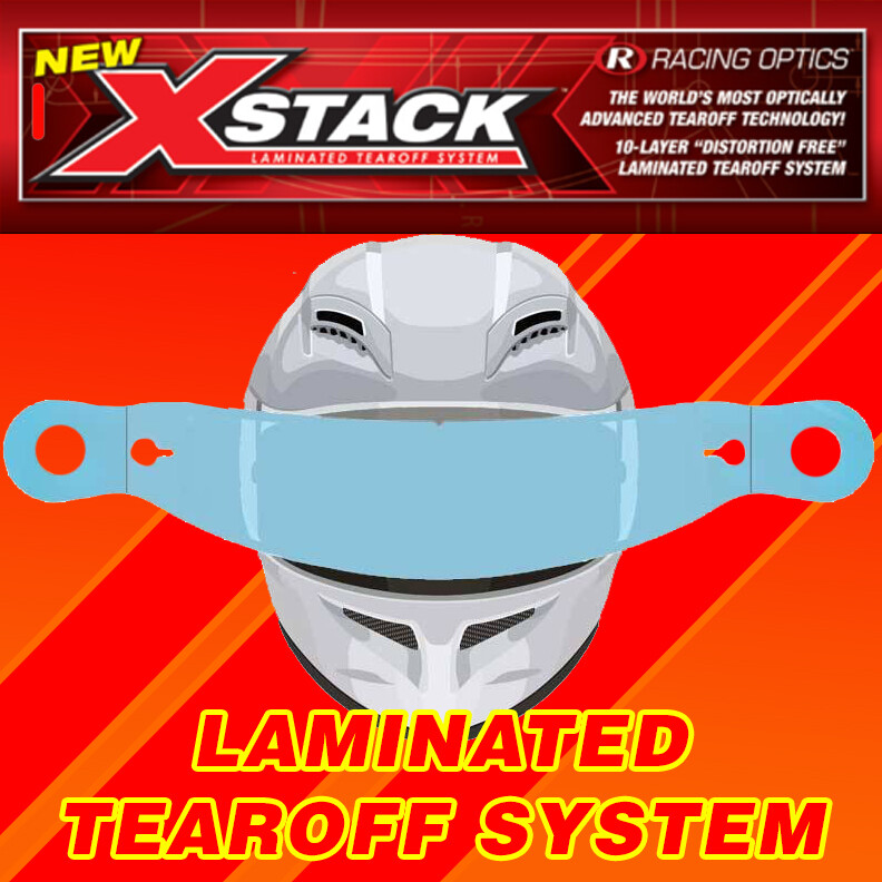 Racing Optics XStack Tear Off  | 10258C Stilo ST4 | Shipped Free 30 Pack