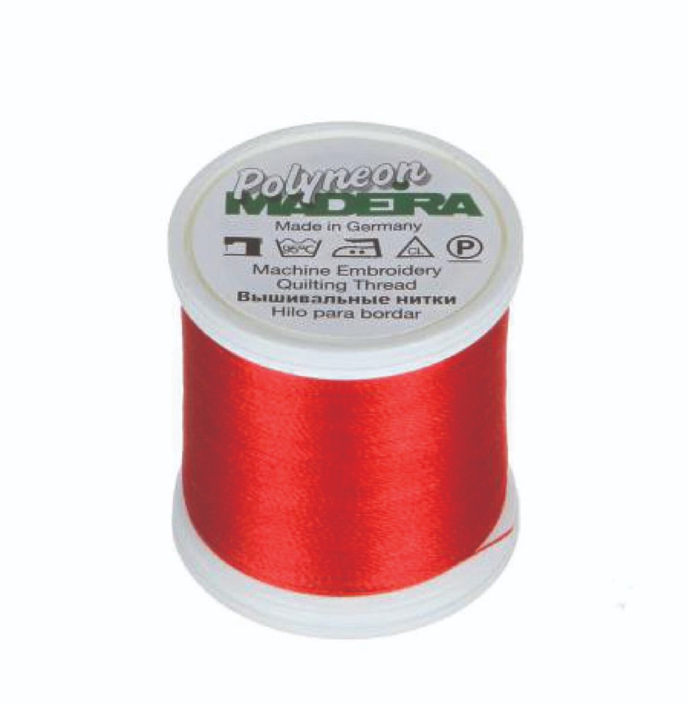 MADEIRA -- Ref. 1639 --  Cinnabar Red -- Polyneon Thread -- #40 -- 440 yards