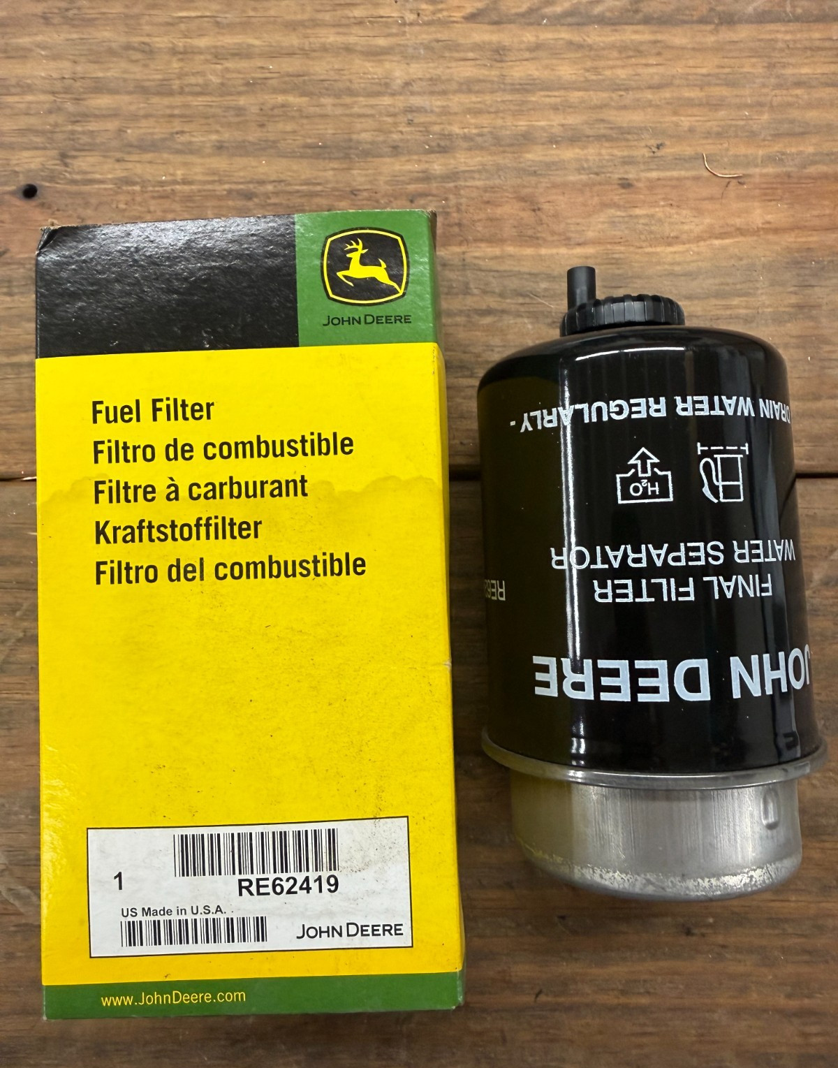 RE62419 Fuel Filter Fit for John Deere 5078E 5083EN 5090E 5093EN 5101EN 5600
