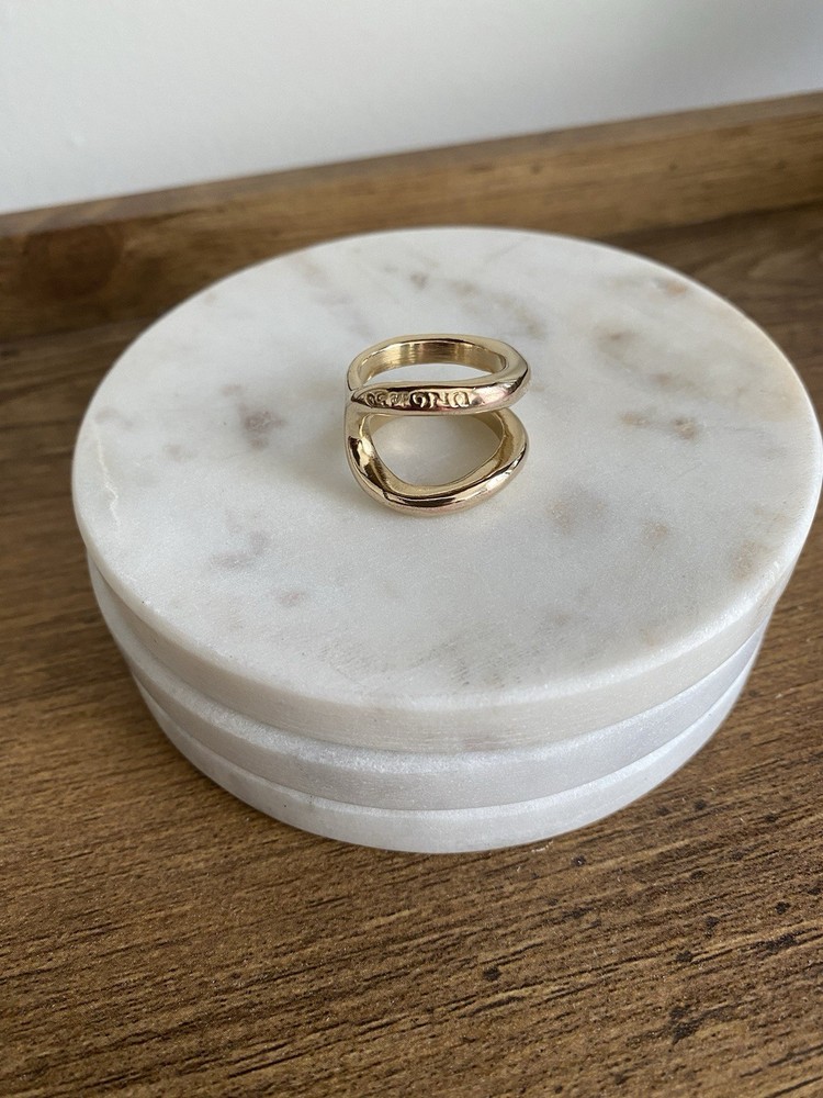 UNOde50 Shortcut Ring Gold Size 7