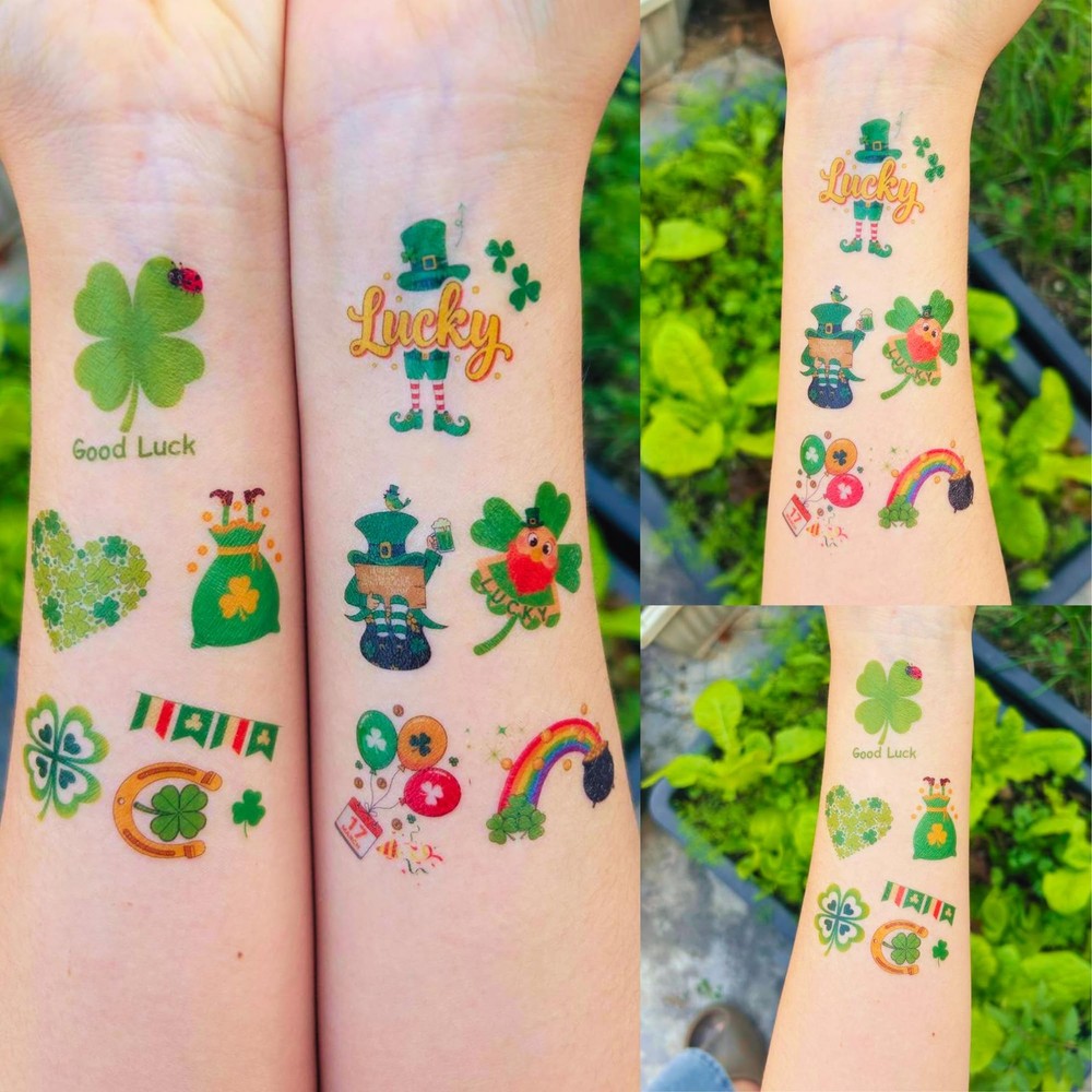 160PCS St Patricks Temporary Tattoos Stickers | Medium,