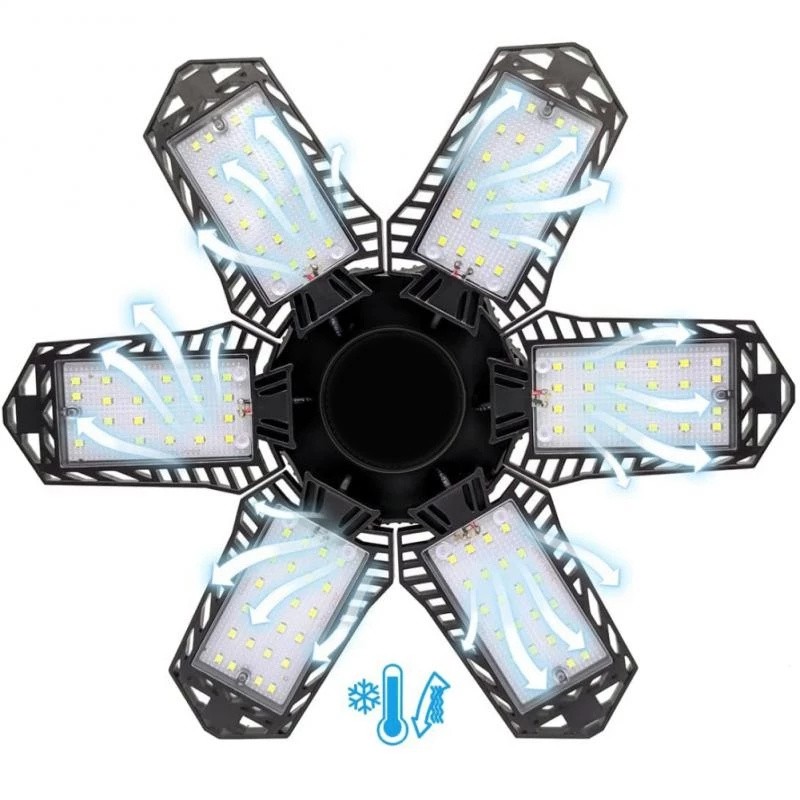 12000000LM Garage Light LED Super Bright Work Shop Ceiling Light Deformable Bulb