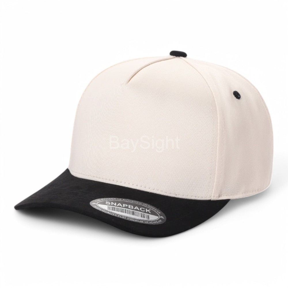 Baseball Cap Snapback Adjustable 5 Panel Snapback Hat Suede Visor Brim Mens