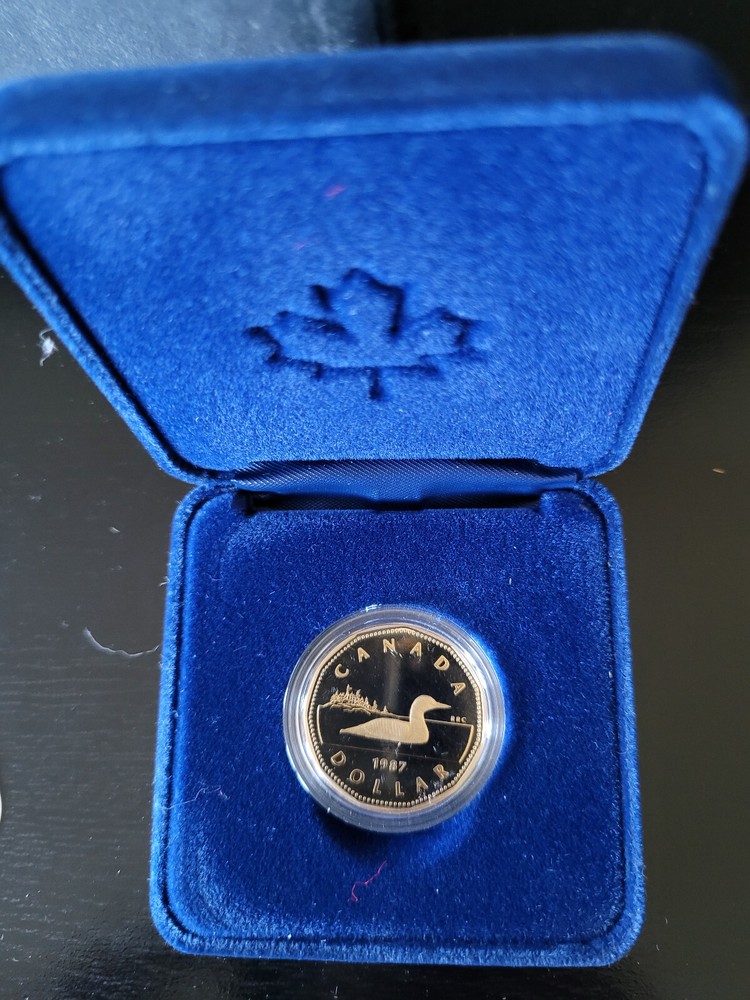 1987 Canada Loonie Proof w/case