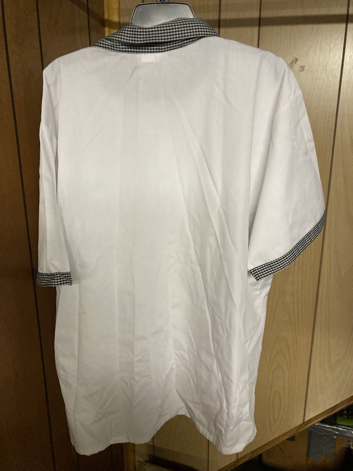 Uncommon Threads Kitchen Chef Shirt White With Black & White Collar/Cuff 2XL