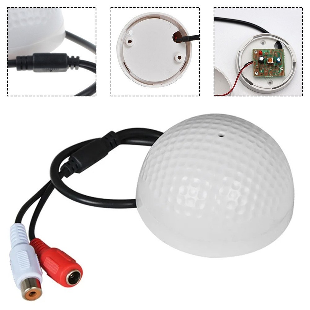 Sound Capture Microphone Designed for AHD DVR and IP Camera Compatibility