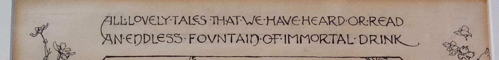 Margaret Ely Webb Original Drawing For Elise Margaret Storke Bookplate In Frame