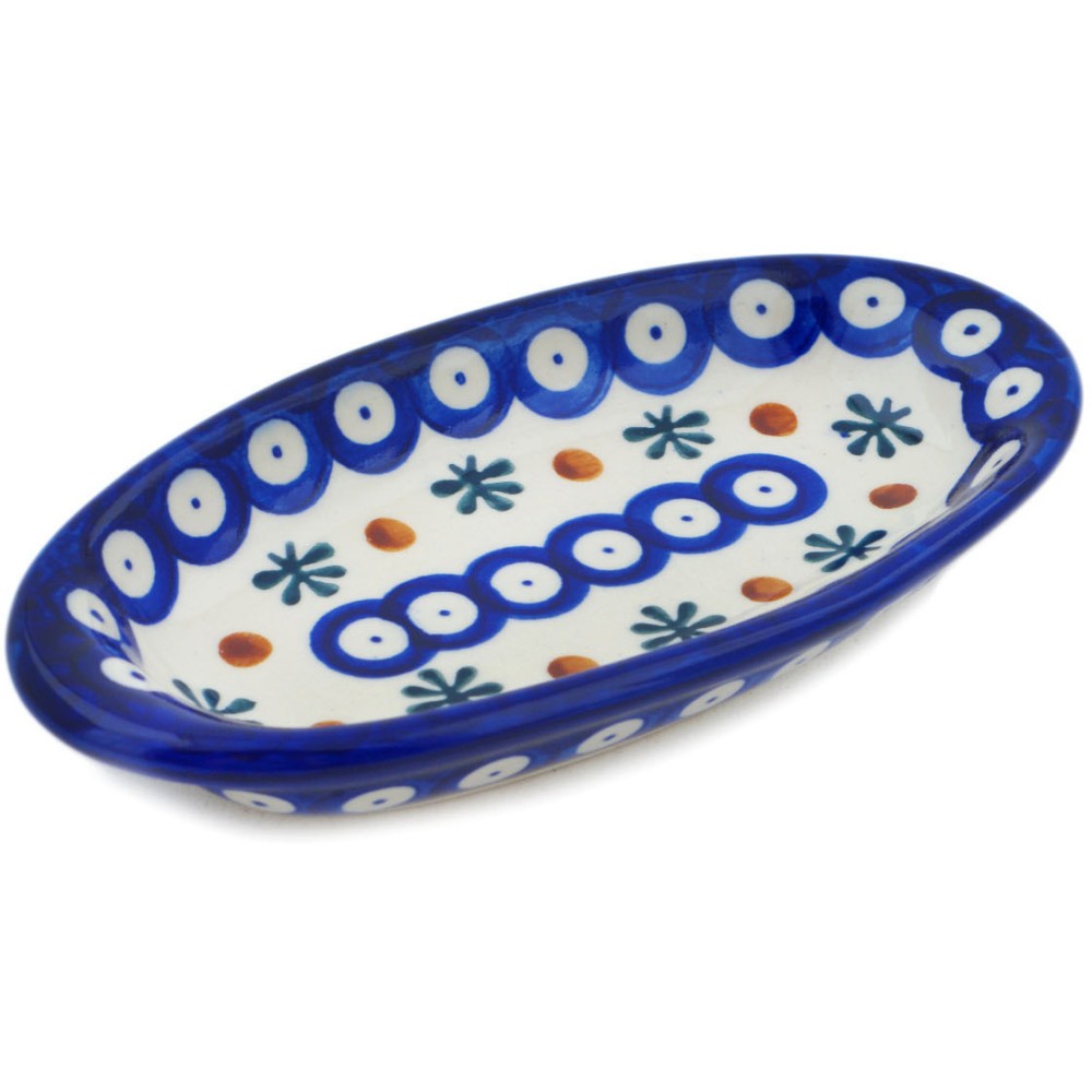 Polish Pottery Condiment Dish 7" Mosquito
