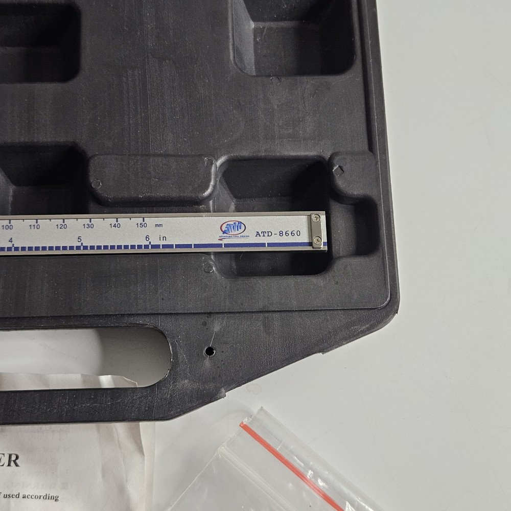 ATD 8660 Digital Brake Disc Caliper with Carry Case