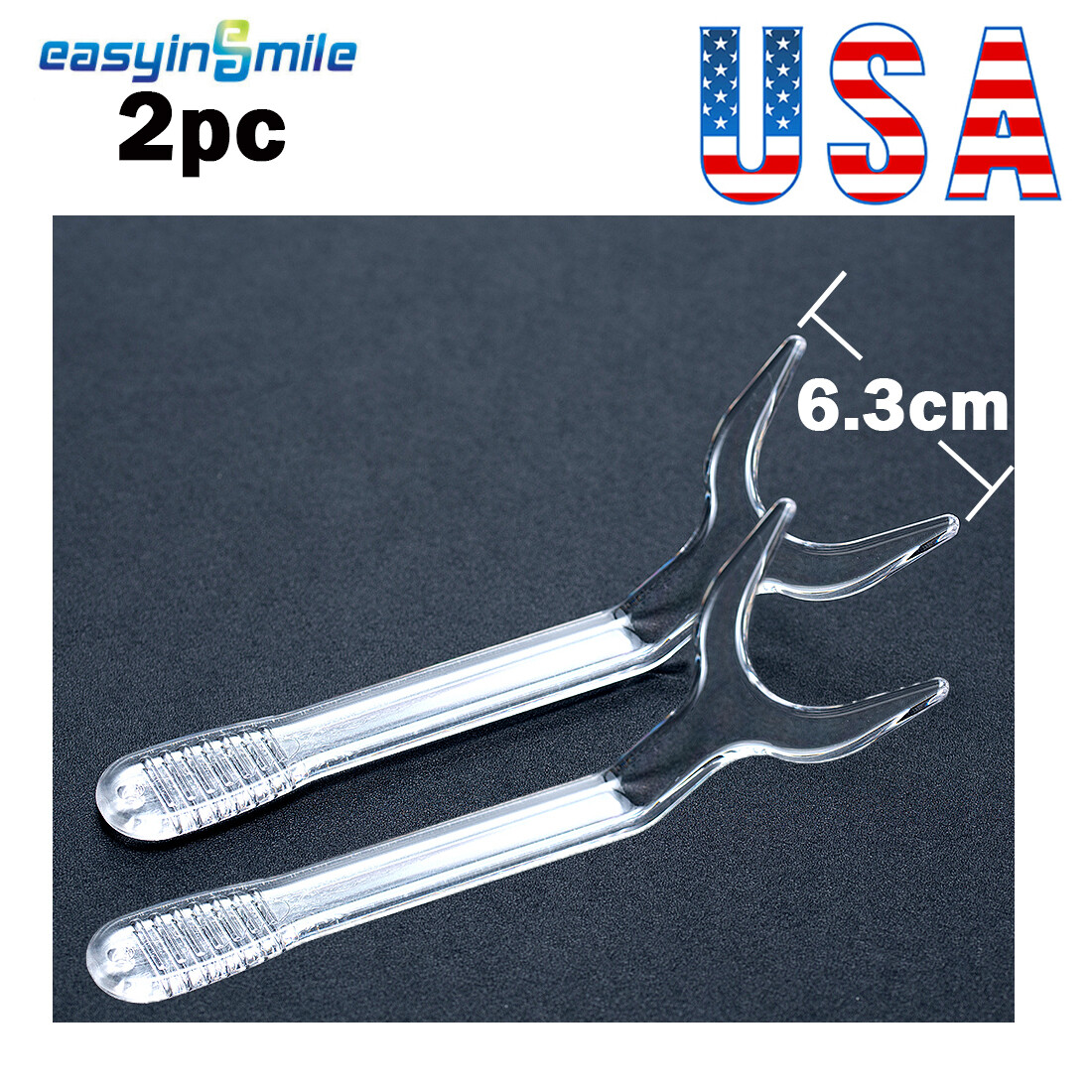 2pc Dental Orthodontic Cheek Lip Retractor Mouth Opener Photography Autoclavable