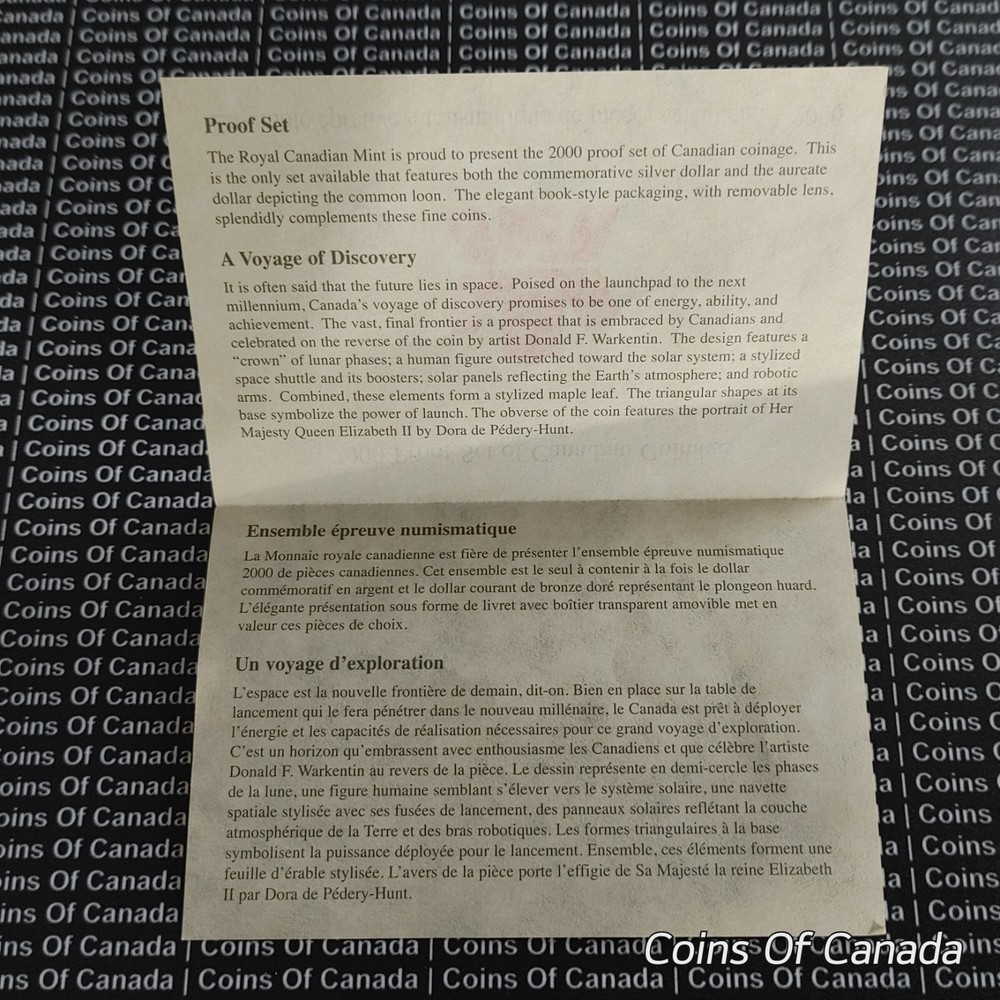 2000 Canada 8 Coin Proof Set - With Special Edition Silver Dollar #coinsofcanada