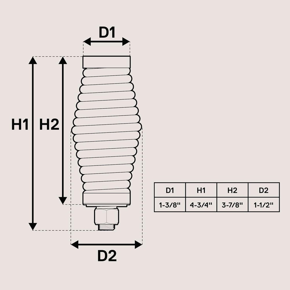 Heavy-Duty Barrel Spring Mounting Base [Chrome-Plated] [1/2" Mounting Hardware]