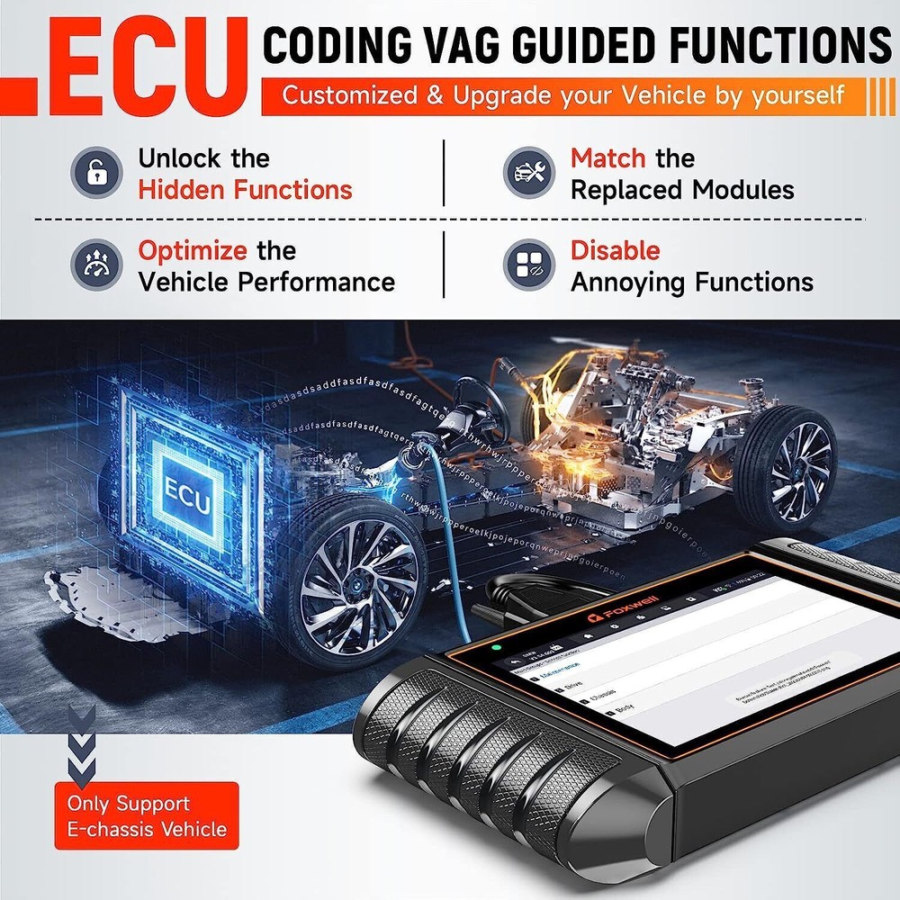 For Benz Bidirectional Car OBD2 Scanner Diagnostic Tool E-CU Coding TPMS DPF Oil