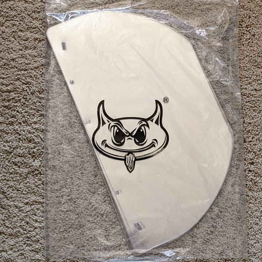 NEW reusable all plastic face shield mask visor PPE with adjustable rubber strap