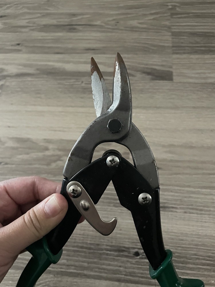 Professional Aviation Snips Cutting Hand Tool Workshop Equipment Green Handle