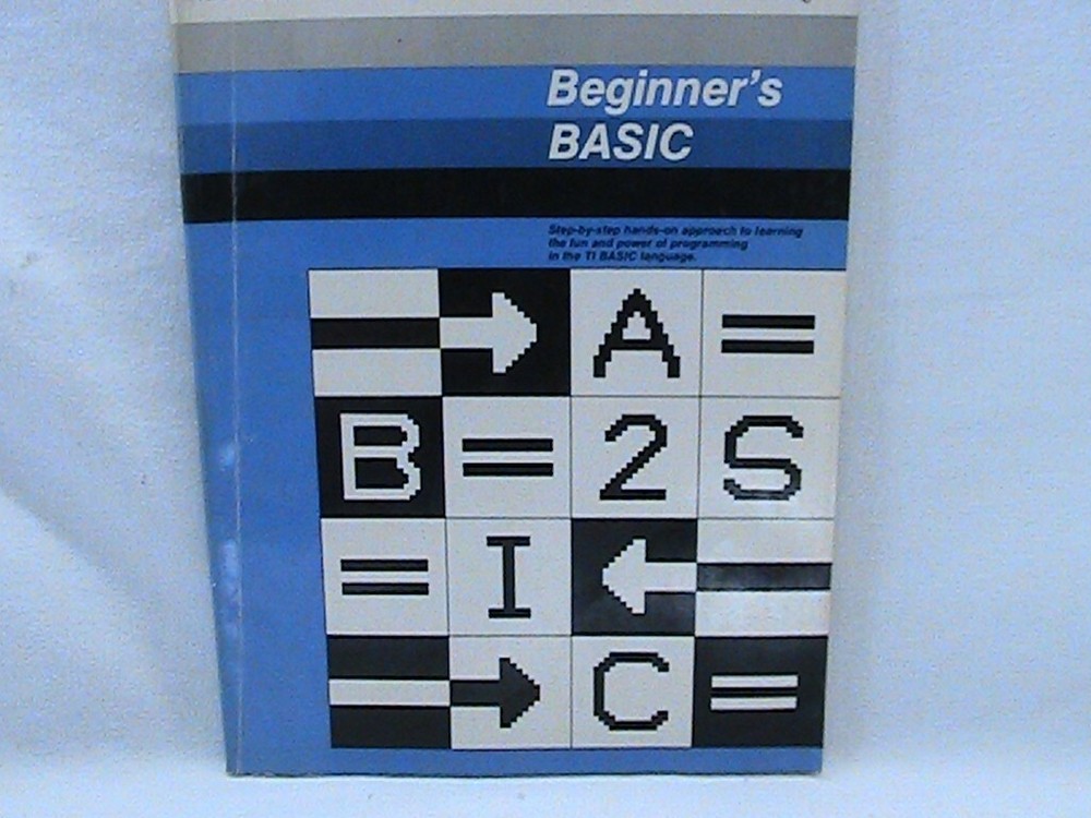 USED TEXAS INSTRUMENT MANUALS FOR TI99/4A COMPUTER BEGINNERS BASIC USER'S REFER