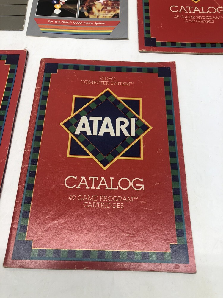 Vintage Atari Game Catalog Lot